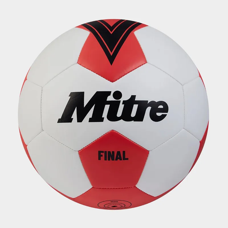 Mitre Final Football, White/Red