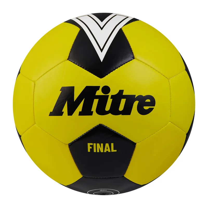 Mitre Final Football Yellow/Black Size: 5 (Age 15+) 15614