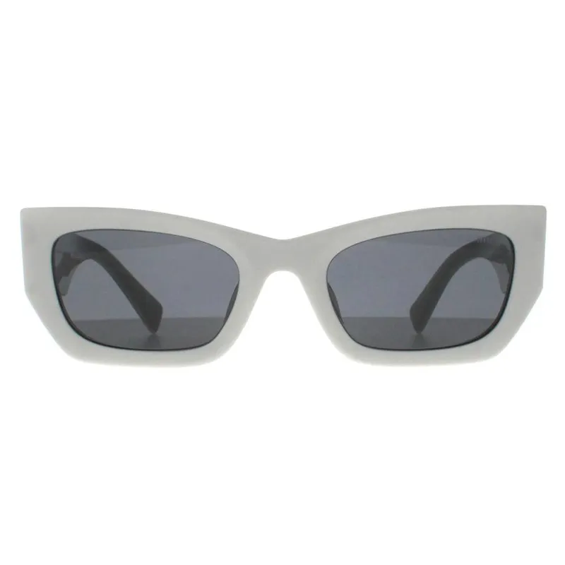 Miu Miu Women's Rectangle White Dark Grey MU09WS White female