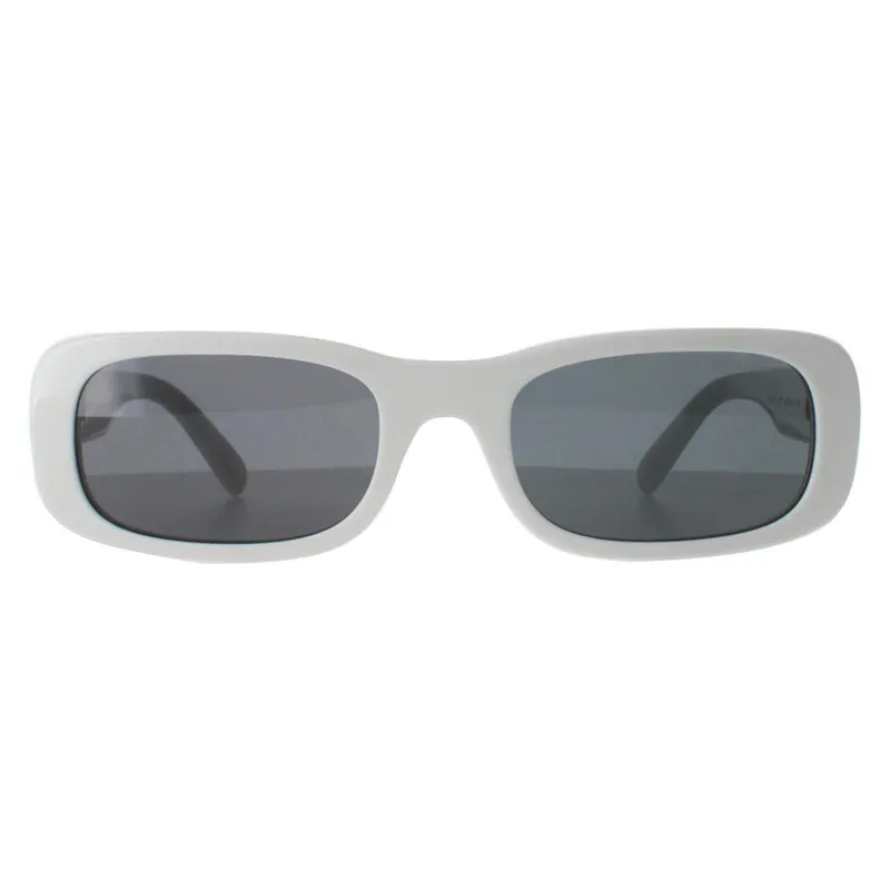 Miu Miu Women's Rectangle White Ivory Dark Grey MU08ZS White One Size