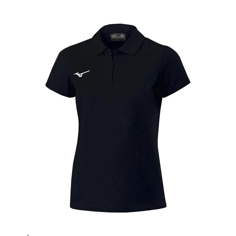 Mizuno Shizuoka Short Sleeve Polo Black L Women
