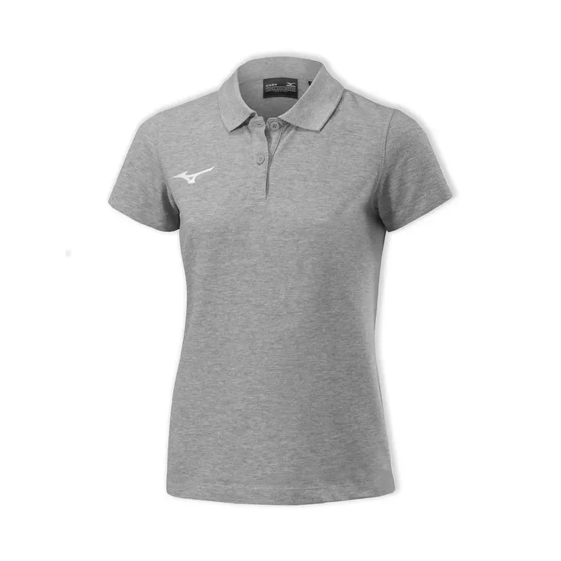 Mizuno Shizuoka Short Sleeve Polo Grey M Women