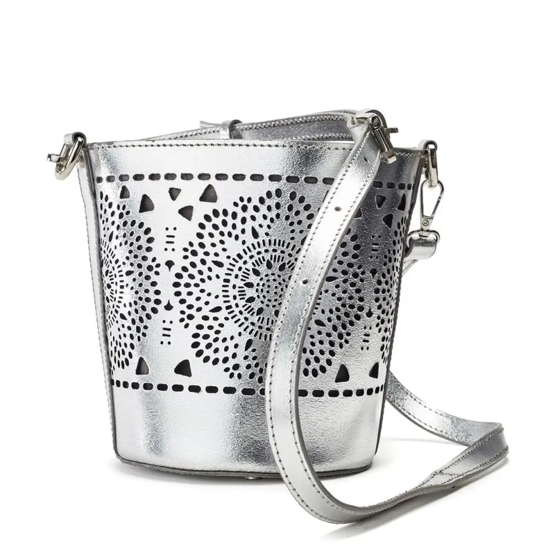 Moda In Pelle Eudia Bag Silver Leather female