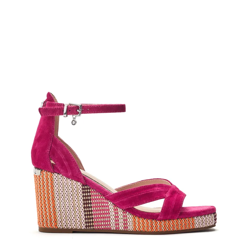 Moda In Pelle Women's 'May' Suede Wedges in Pink Size: 4 Pink 4