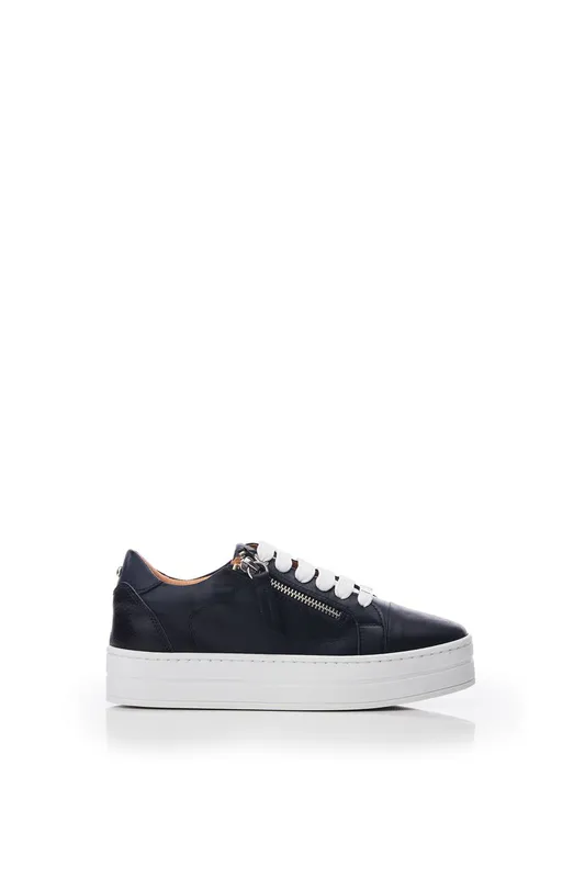 Moda In Pelle Womens 'Abbiy' Navy Leather - Size Eu 41