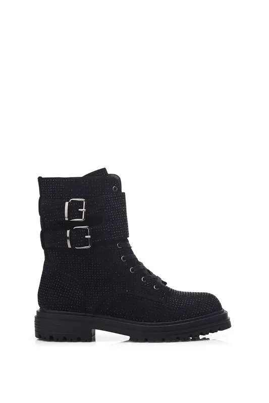 Moda In Pelle Womens 'Zori' Black Textile - Size Eu 36