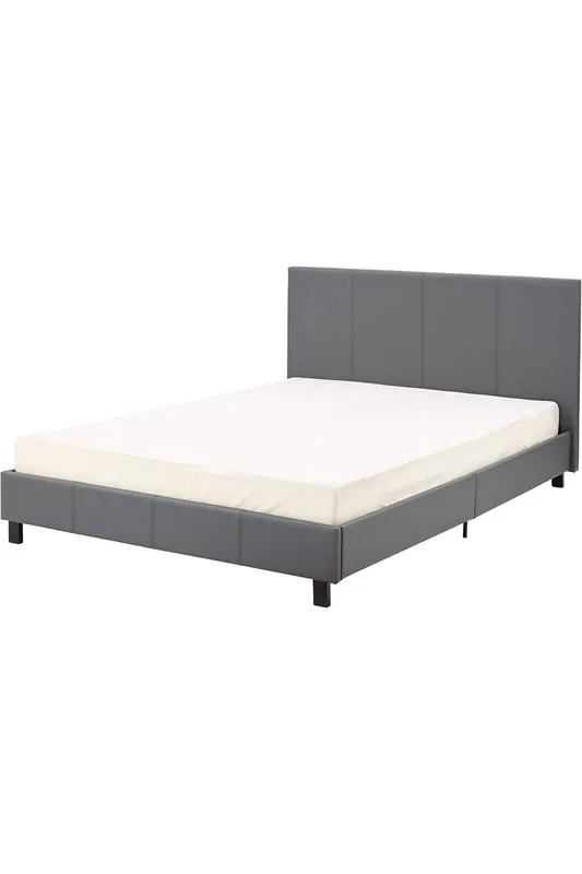 Modernique Bilancio Normal 3ft Grey PU Bed Size: Double - Grey