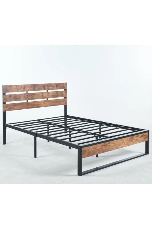 Modernique Isabella Metal Bed Frame in 3ft in Black Size: Single Black Single