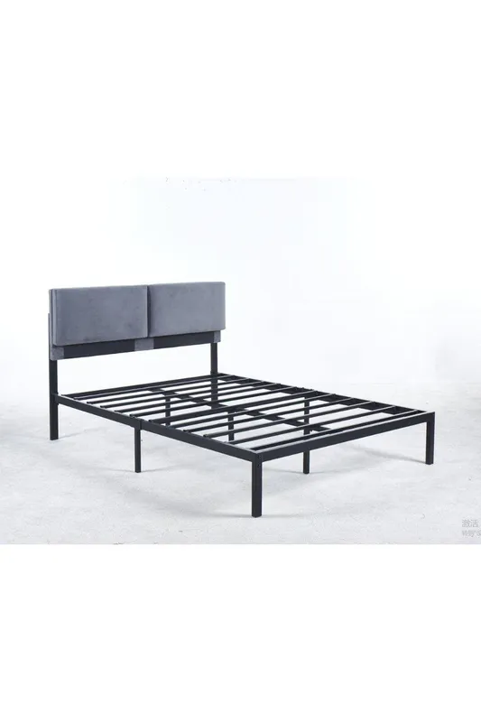 Modernique Cecilia Metal Bed Frame in 3ft in Black Size: Double Black Double