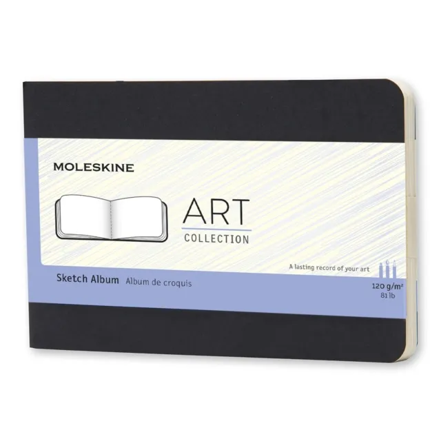 Moleskine srl Moleskine Pocket Art Plus Cahier Sketch Album Black