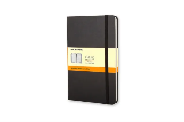 Moleskine srl Moleskine Pocket Hardcover Ruled Notebook Black
