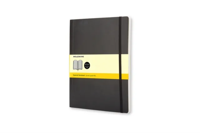 Moleskine srl Moleskine Soft Extra Large Squared Notebook Black