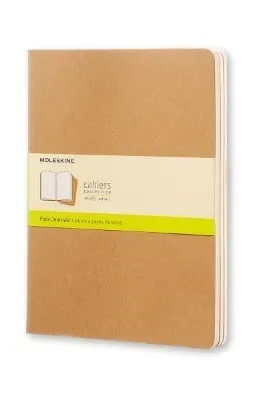 Moleskine Plain Cahier Xl - Kraft Cover (3 Set)