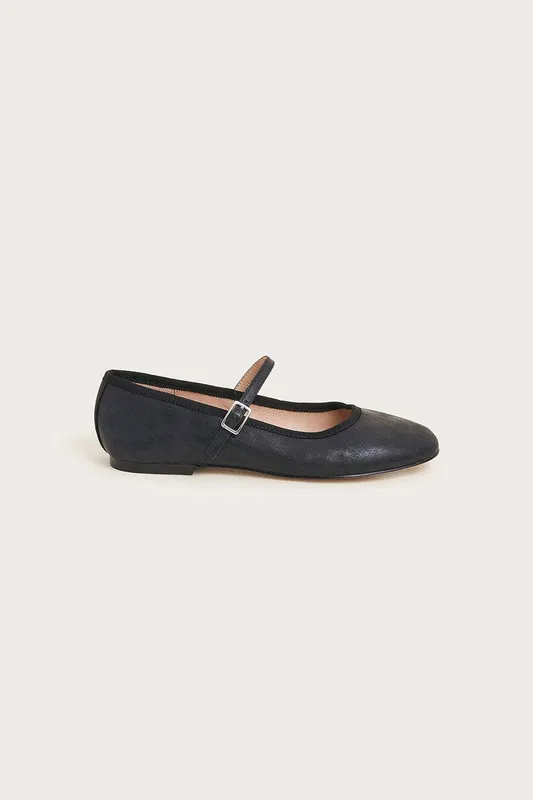 Monsoon Women's Mary Jane Flats in Black Size: 4 Black 4 female