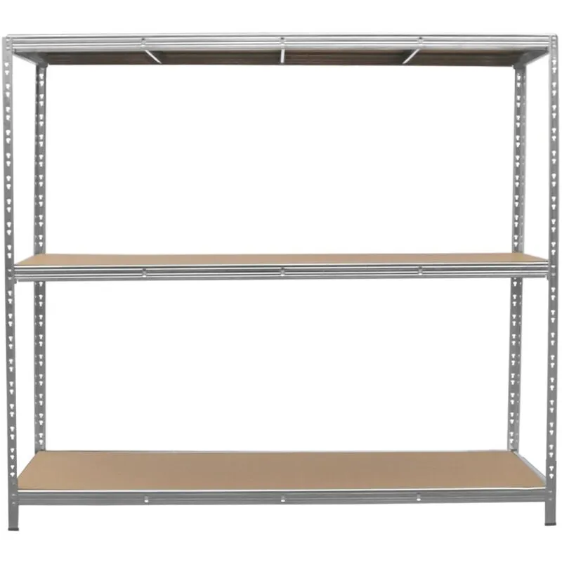 Monstershop Unisex Galvanised Steel Heavy-Duty Racking Unit in Silver Silver One Size female