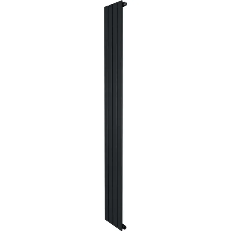 Monster Shop Flat Single Column Radiator - 1800 x 280mm - Black