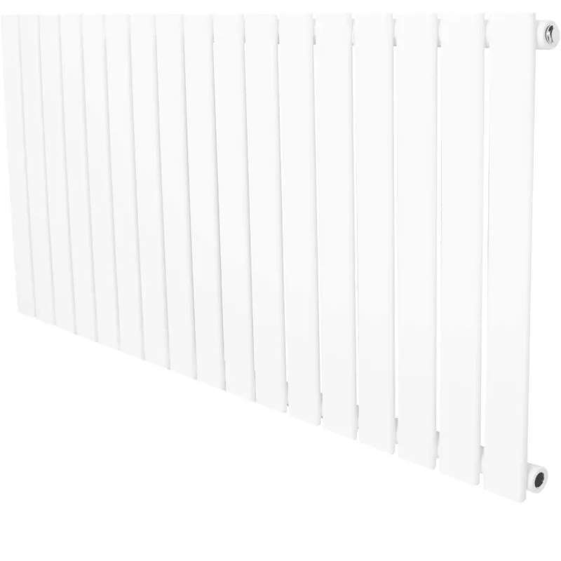 Monster Shop Flat Single Column Radiator - 600 x 1190mm - White