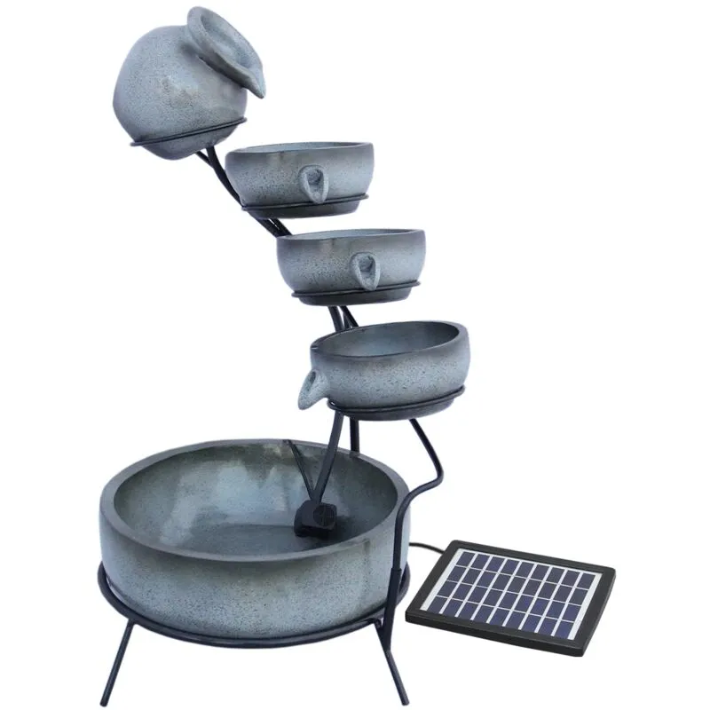 Monster-Shop Grey 4 Tier Spilling Bowls Water Feature