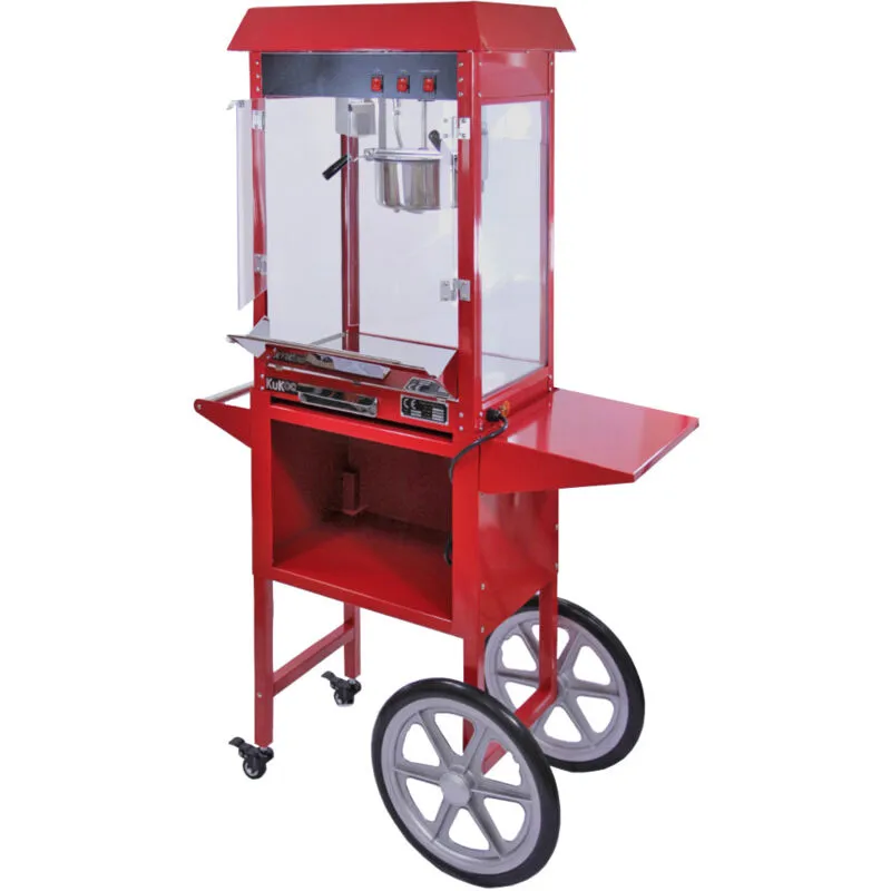 Monster Shop - KuKoo Commercial 8oz Popcorn Maker Machine & Cart