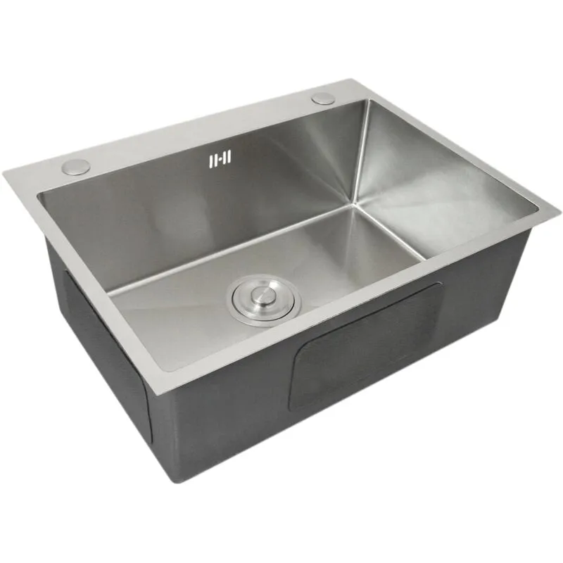 Monstershop Unisex KuKoo Single Stainless Steel Sink in Silver Silver female