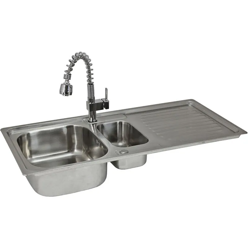 Monster Shop Premium Stainless Steel Kitchen Sink & Padstow Tap