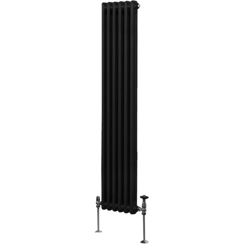 Monster-Shop Traditional 2 Column Radiator - 1800 x 292mm - Black