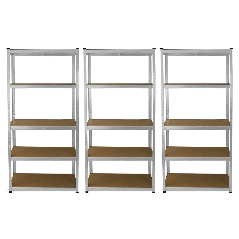 Monstershop 3 x E-Rax Galvanised Racking Units in Grey Grey