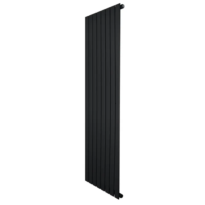 Monstershop Flat Single Column Radiator - 1600 x 560mm - Black Black