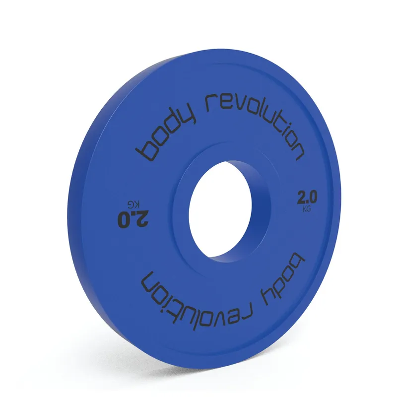 Monstershop Fractional Bumper Plates 2 x 2kg in Blue Blue