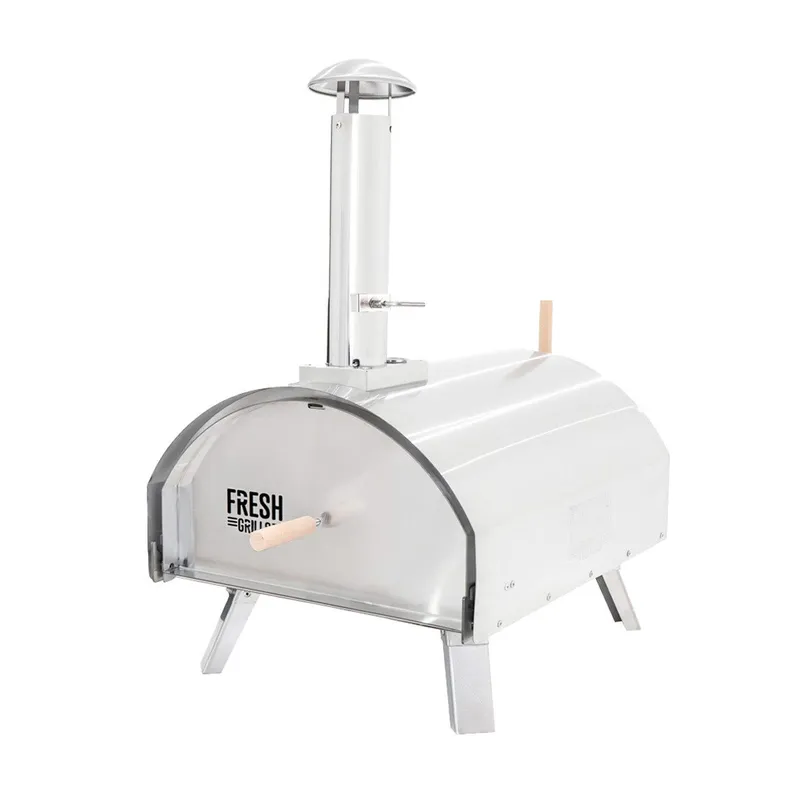 Monstershop Fresh Grills Extra Large Premium Outdoor Pizza Oven in Silver - Silver - Size: One Size