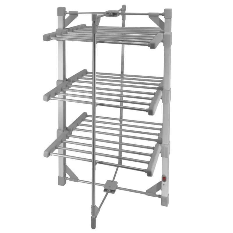 Monstershop Heated Clothes Airer in Grey - Grey