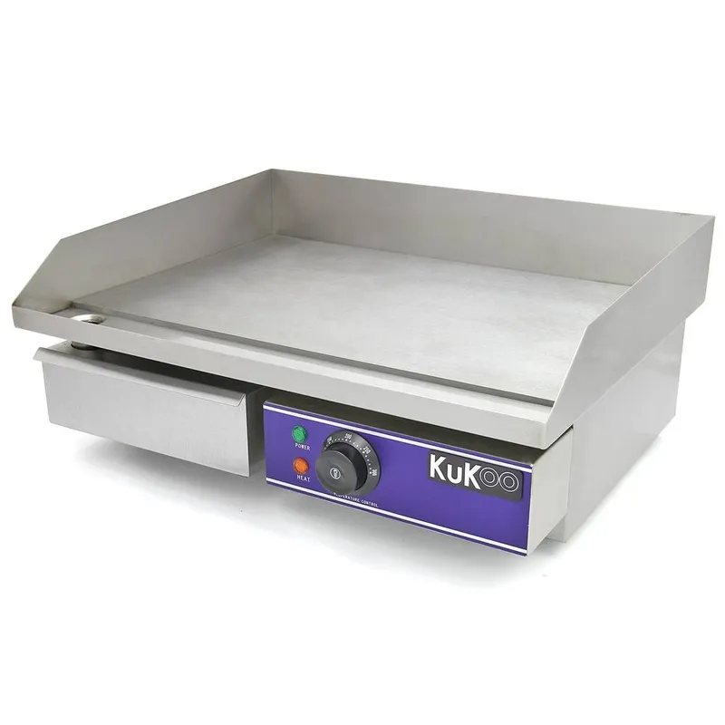 Monstershop KuKoo 50cm Wide Electric Griddle in Silver - Silver
