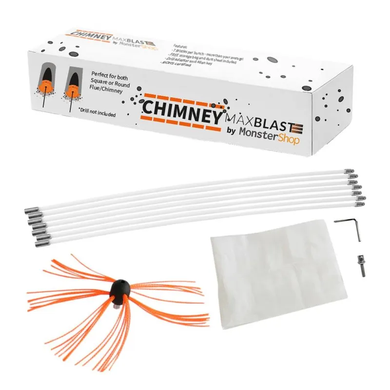 Monstershop Maxblast Powered Chimney Sweep 10m in Orange - Orange