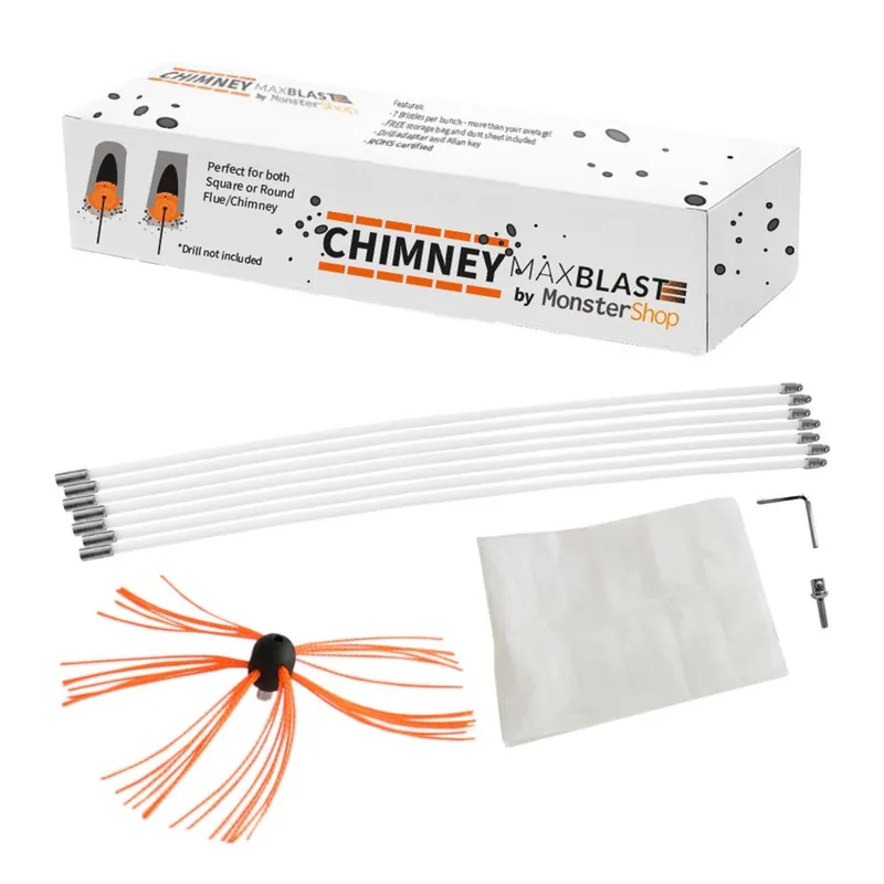 Monstershop Maxblast Powered Chimney Sweep 20m in Orange - Orange
