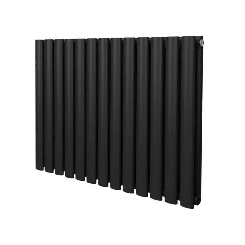 Monstershop Oval Column Radiator - 600mm x 780mm - Black Black