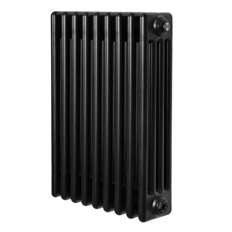 Monstershop Traditional 4 Column Radiator - 600 x 425mm - Black - Black