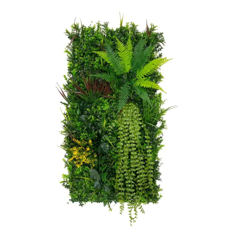 Monstershop Alina Artificial Wall Tile - 50cm x 100cm in Green Size: 50 cm x 100 cm Green 50 cm x 100 cm