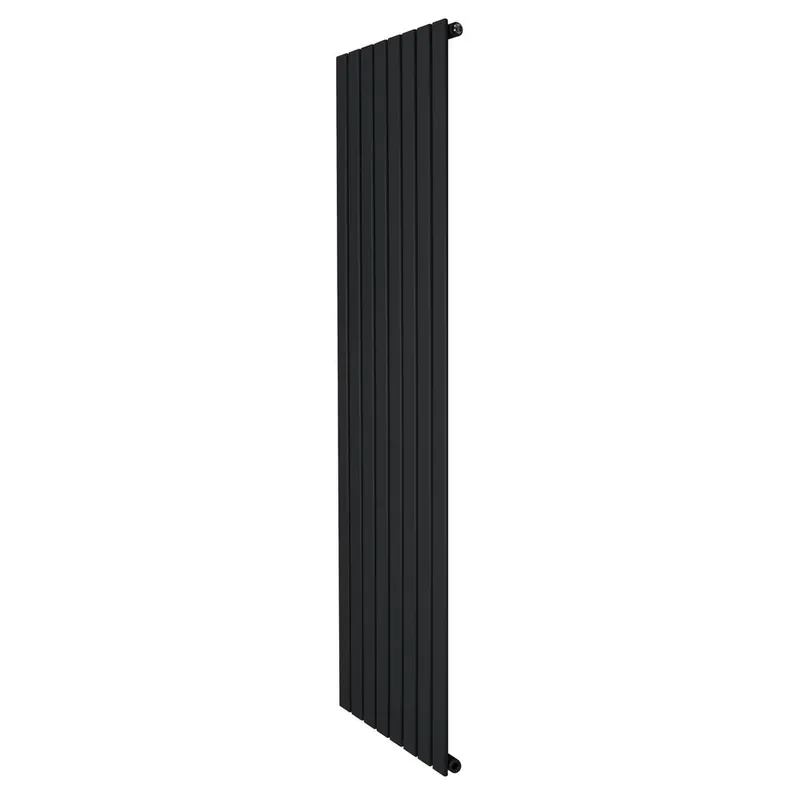 Monstershop Flat Single Column Radiator - 1800 x 560mm - Black - Black