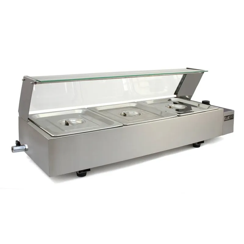Monstershop Unisex KuKoo 3 Pan Wet Well Bain Marie in Silver Silver One Size female