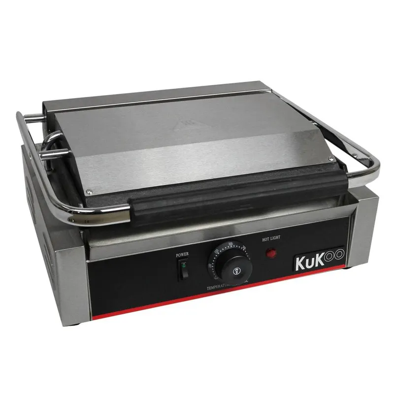 Monstershop KuKoo Grooved Panini Press in Silver - Silver - Size: One Size