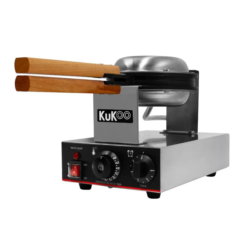 Monstershop Unisex KuKoo Single Waffle Maker in Silver Silver One Size female
