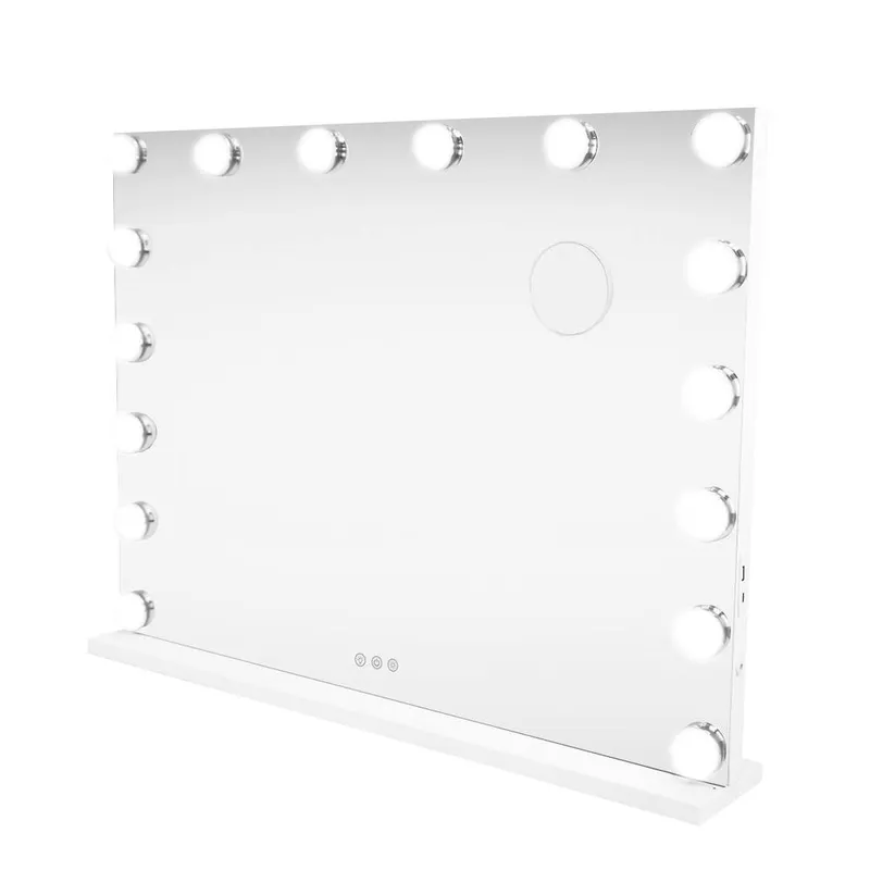 Monstershop LED Bluetooth Mirror - 80 x 60cm in White Size: 80 x 60 cm White 80 x 60 cm