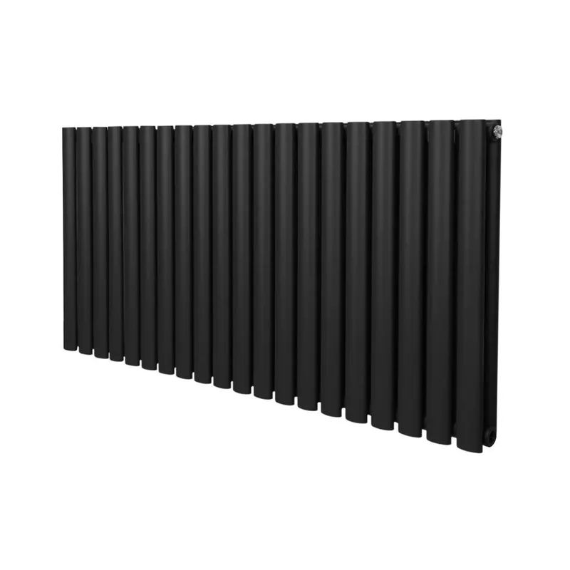 Monstershop Oval Column Radiator - 600mm x 1200mm - Black Black