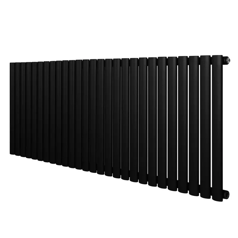Monstershop Unisex Oval Single Column Radiator - 600 x 1620mm in Black Black female