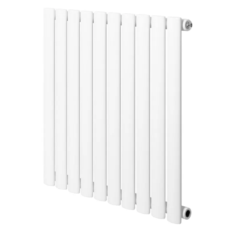 Monstershop Oval Single Column Radiator - 600 x 600mm - White - White