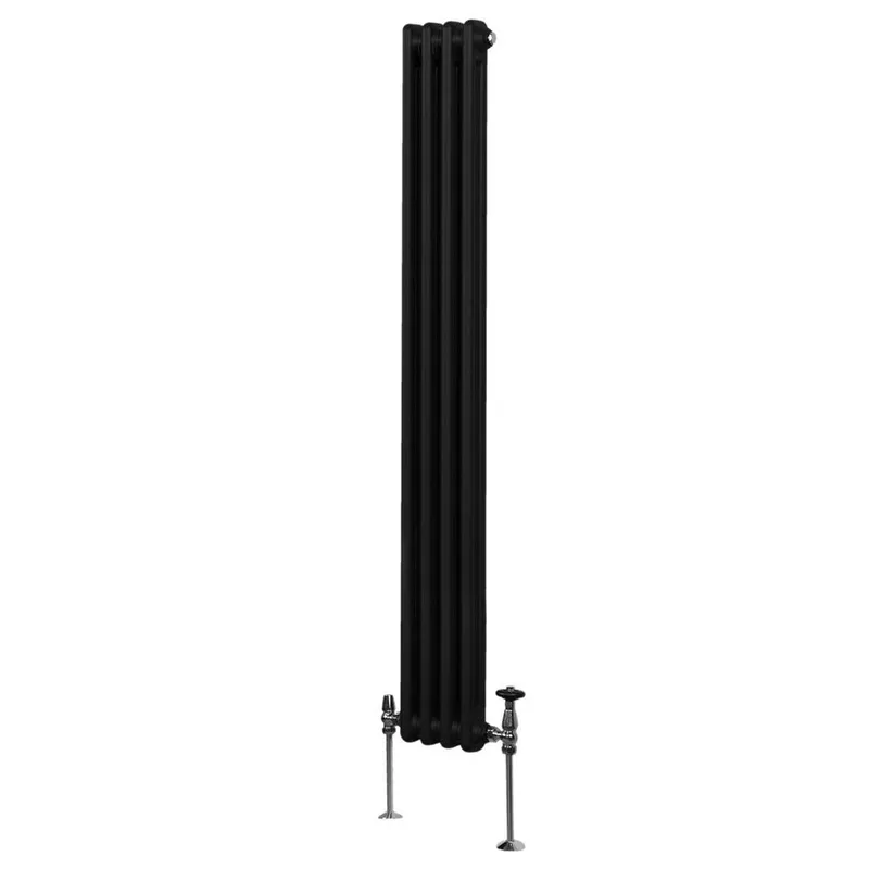 Monstershop Unisex Traditional 2 Column Radiator - 1800 x 202mm in Black Black female