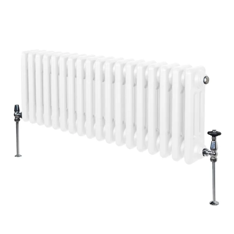 Monstershop Traditional 3 Column Radiator - 300 x 832mm - White White