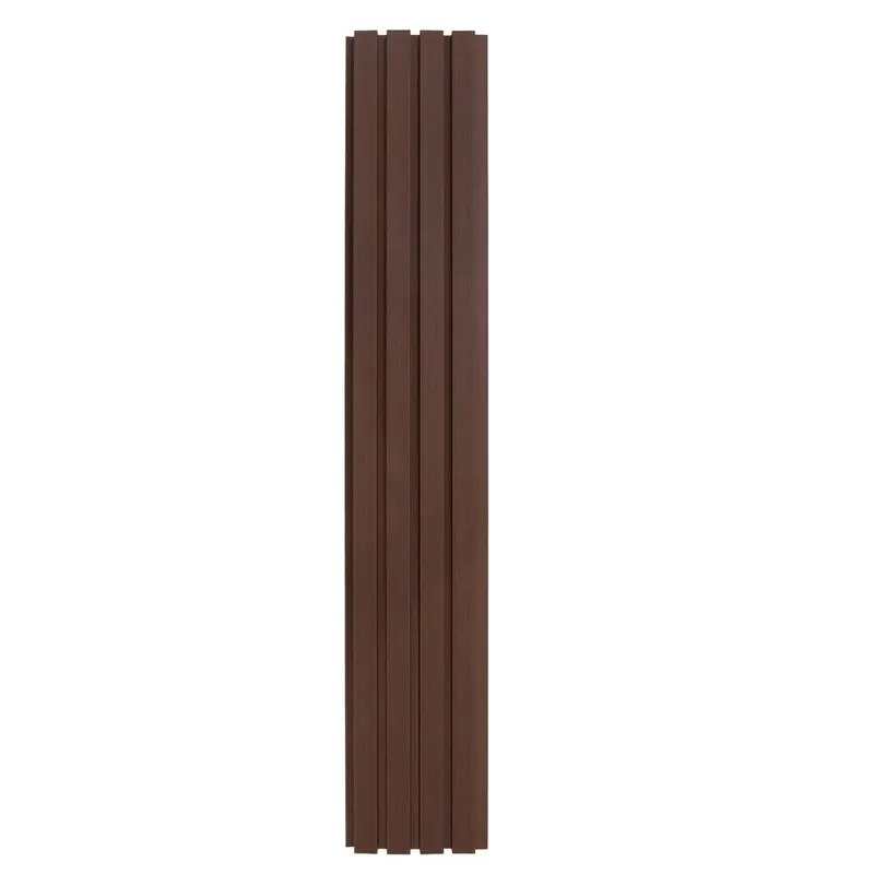 Monstershop Wpc Slatted Wall Cladding x 4 Panels – Brown - Brown - Size: One Size