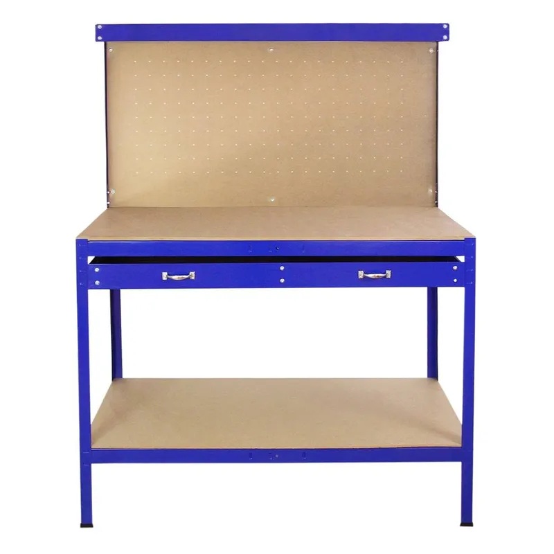 Monstershop Workbench With Pegboard & Drawer In Blue Blue