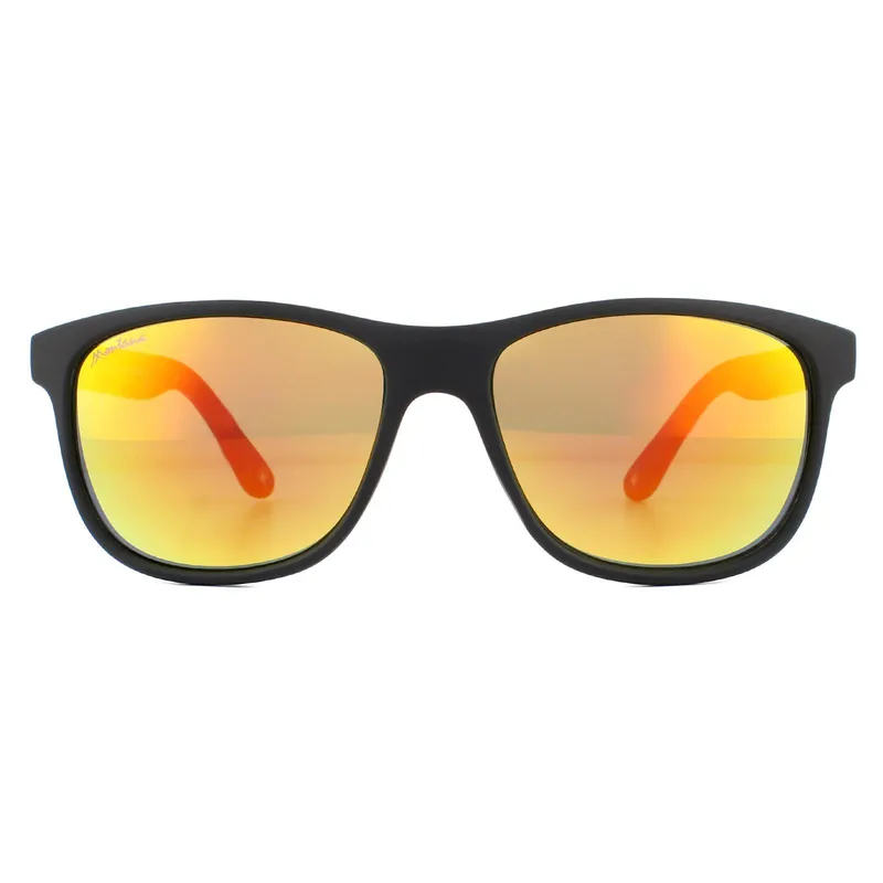 Montana Rectangle Unisex Black Revo Red Sunglasses - One Size
